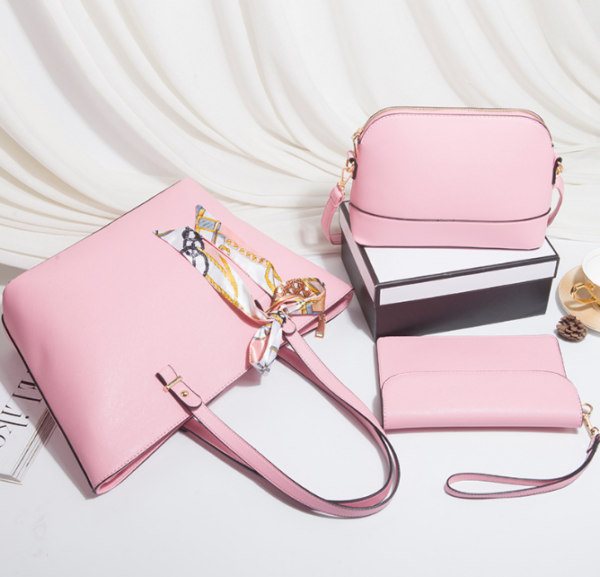 2024 new fashion trend carrying women's three-piece set retro single shoulder crossbody bag